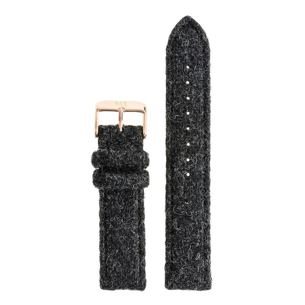 Hardwick Watch Strap Harris Tweed 20mm Rose Gold - Morris Richardson, 212001102