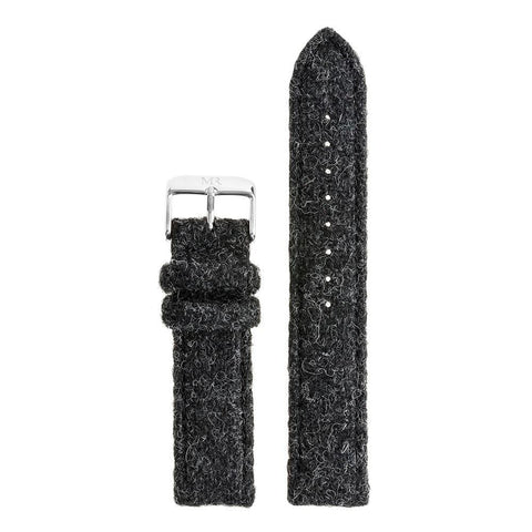 Hardwick Watch Strap Harris Tweed 20mm Silver - Morris Richardson, 212002102