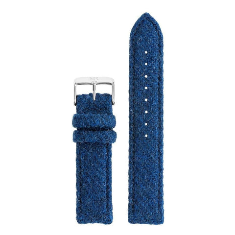 Badminton Watch Strap Harris Tweed 20mm Silver - Morris Richardson, 212002107