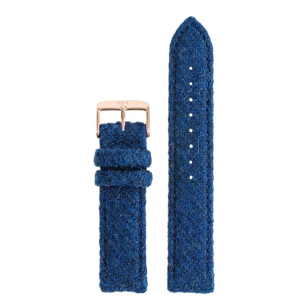 Badminton Watch Strap Harris Tweed 20mm Rose Gold - Morris Richardson, 914001007