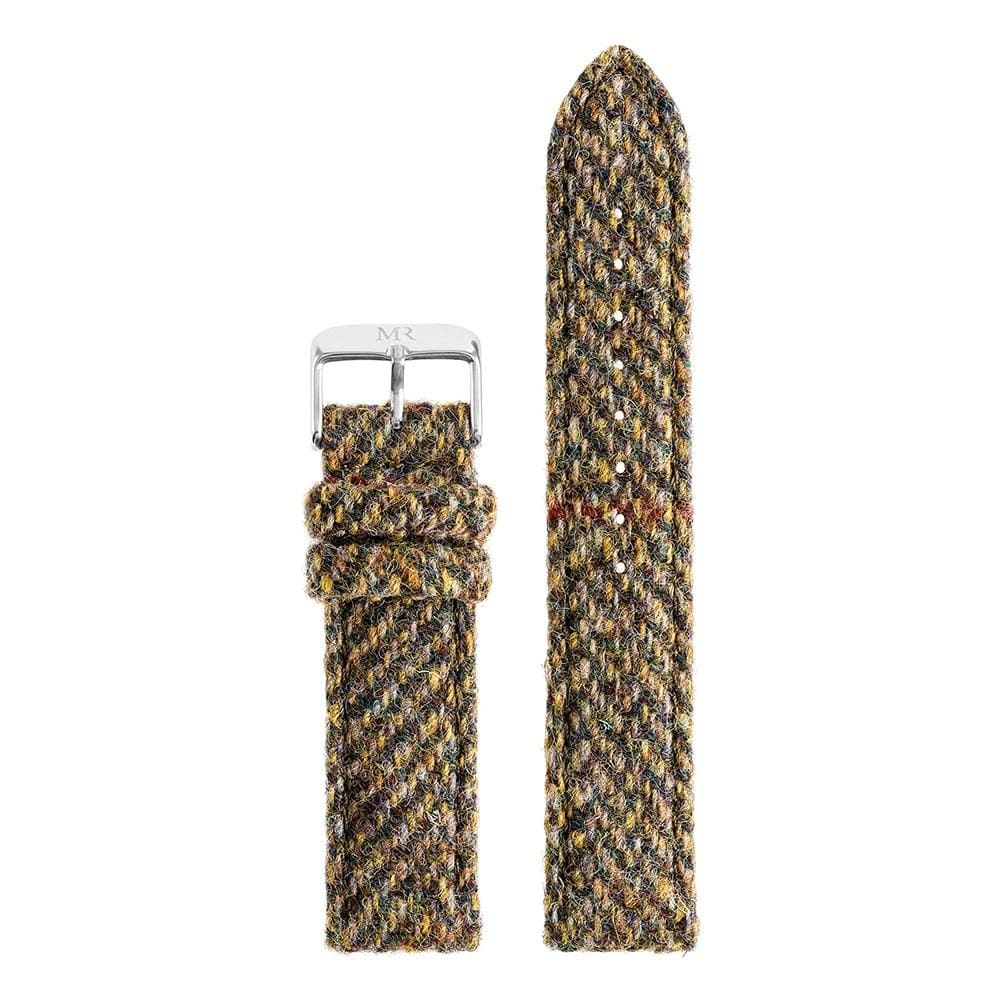 Chatsworth Watch Strap Harris Tweed 20mm Silver - Morris Richardson, 212002203