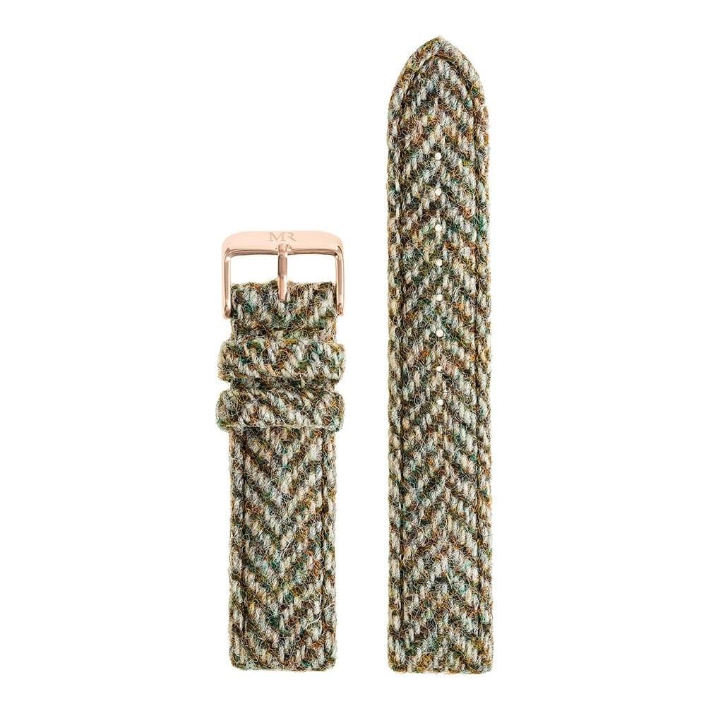 Howard Watch Strap Harris Tweed 20mm Rose Gold - Morris Richardson, 212001201