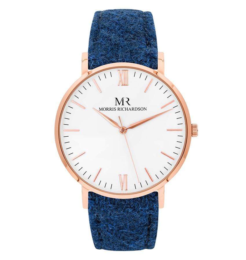 Badminton Watch Harris Tweed 40mm Rose Gold – Morris Richardson, 914001007