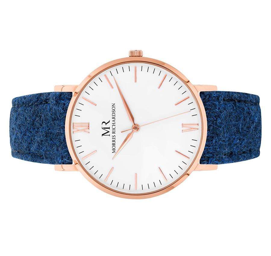 Badminton Watch Harris Tweed 40mm Rose Gold – Morris Richardson, 914001007