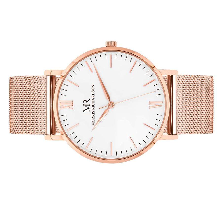 Holkham Watch Milanese Mesh 40mm Rose Gold – Morris Richardson, 914001015