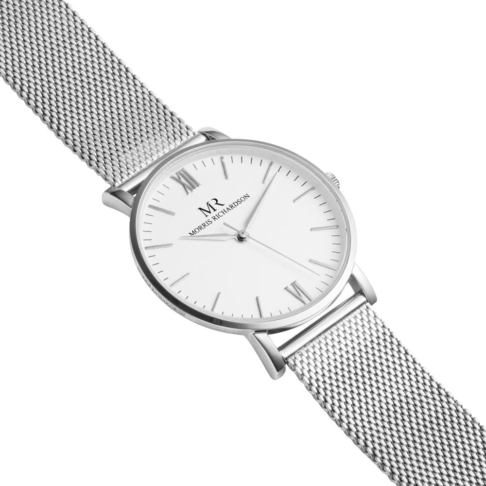 Holkham Watch Milanese Mesh 40mm Silver – Morris Richardson, 914002015