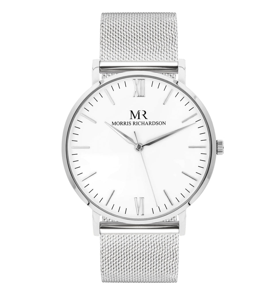 Holkham Watch Milanese Mesh 40mm Silver – Morris Richardson, 914002015