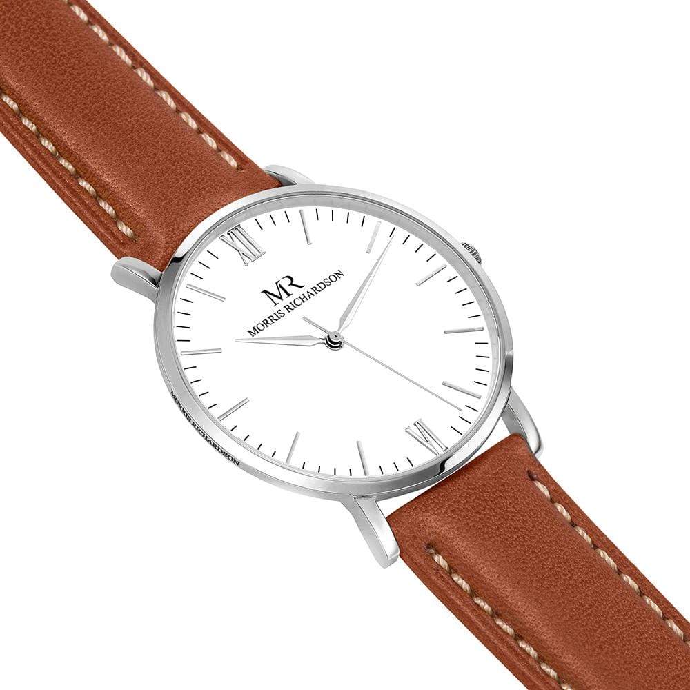 Osborne Watch Leather 40mm Silver – Morris Richardson, 914002013