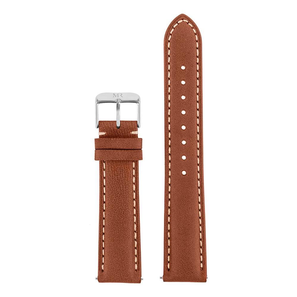 Osborne Watch Strap Leather 20mm Silver - Morris Richardson, 914002013