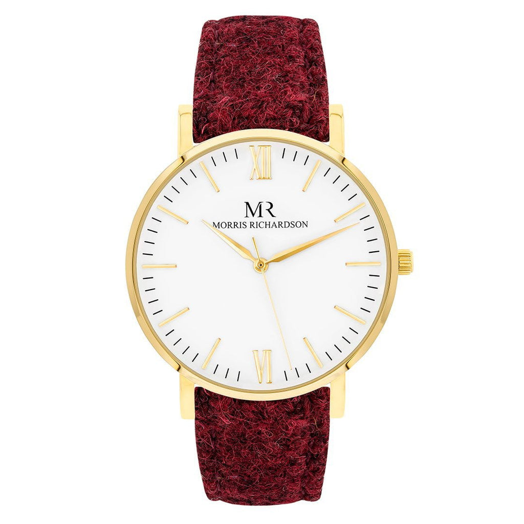 Belton Watch Harris Tweed 36mm Yellow Gold – Morris Richardson, 913603006