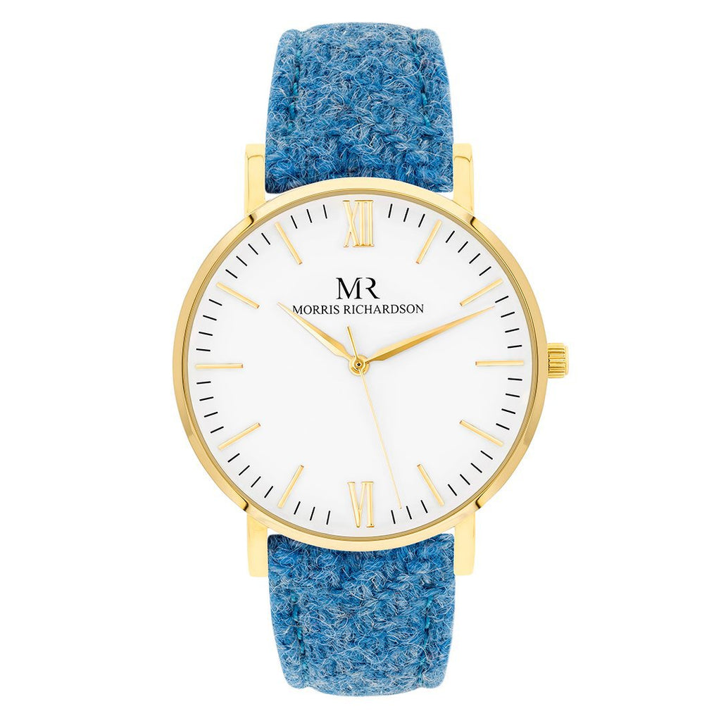 Bramham Watch Harris Tweed 36mm Yellow Gold – Morris Richardson, 913603004