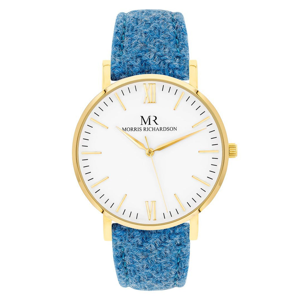 Bramham Watch Harris Tweed 36mm Yellow Gold – Morris Richardson, 913603004