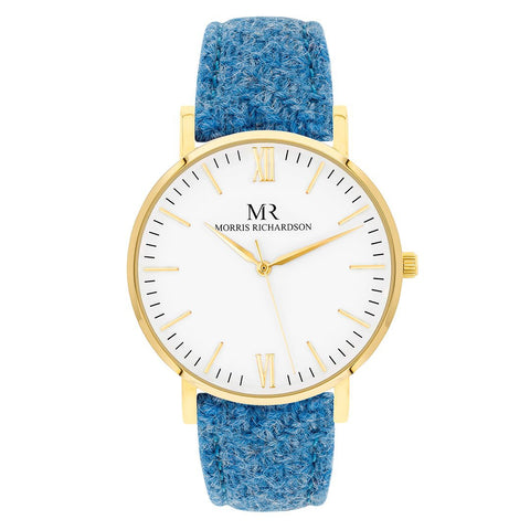 Bramham Watch Harris Tweed 36mm Yellow Gold – Morris Richardson, 913603004