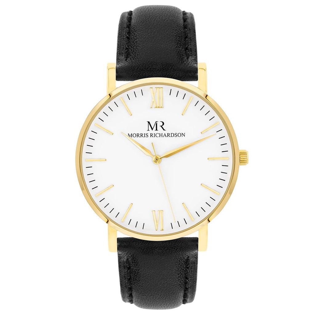 Chequers Watch Leather 36mm Rose Gold – Morris Richardson, 913603014