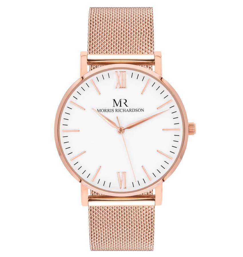 Holkham Watch Milanese Mesh 36mm Rose Gold – Morris Richardson, 913601015