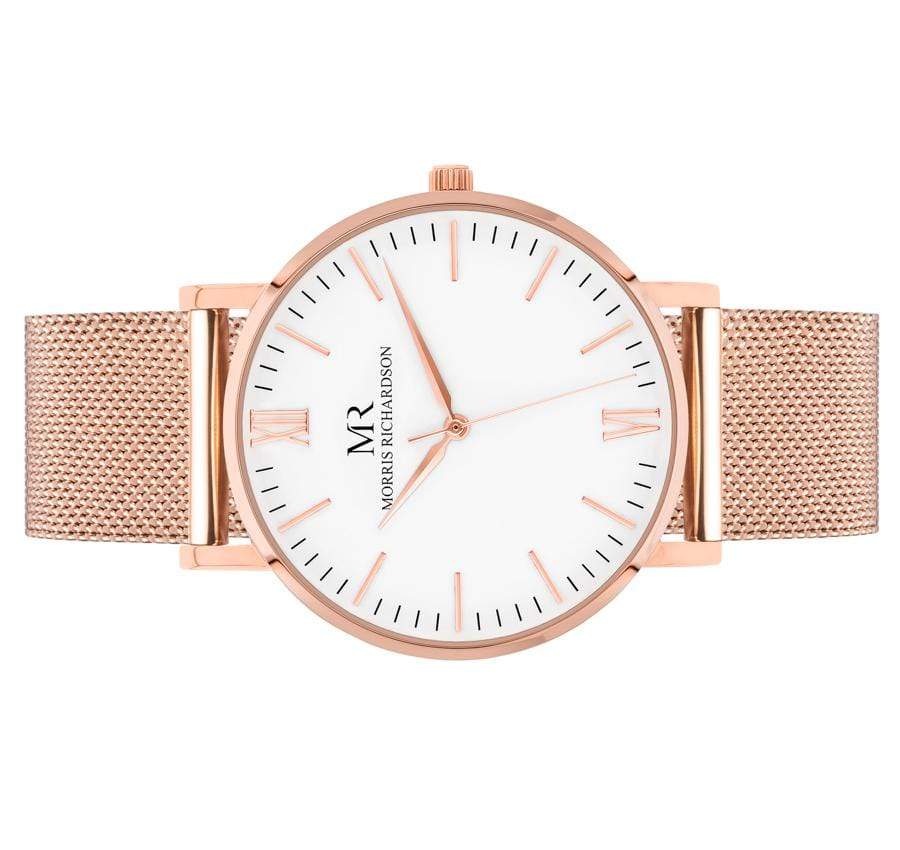 Holkham Watch Milanese Mesh 36mm Rose Gold – Morris Richardson, 913601015