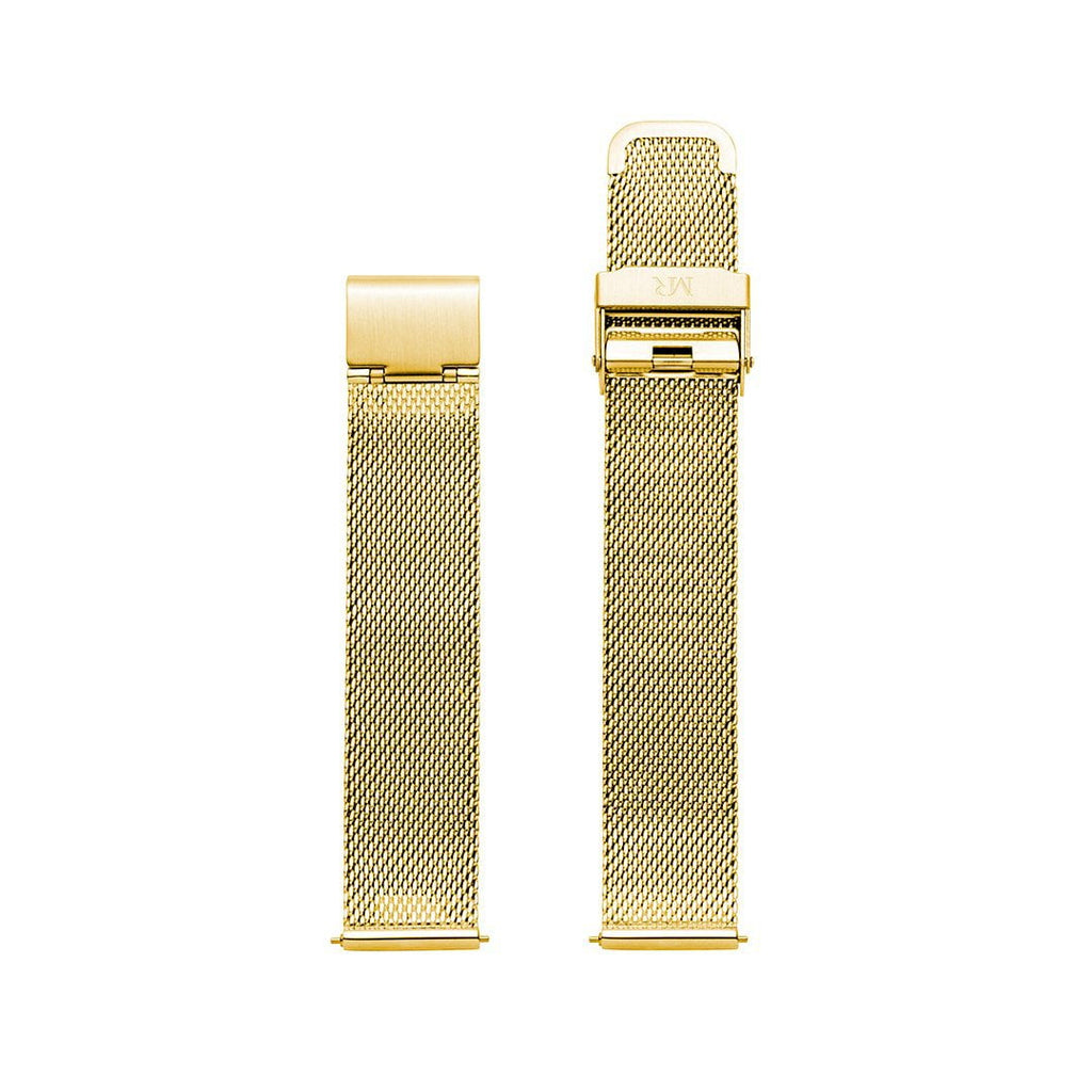 Holkham Watch Strap Milanese Mesh 18mm Yellow Gold - Morris Richardson, 231803101